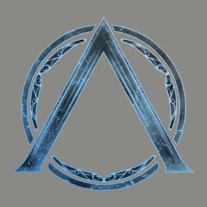 Sparta Lambda Symbol Blau Eis