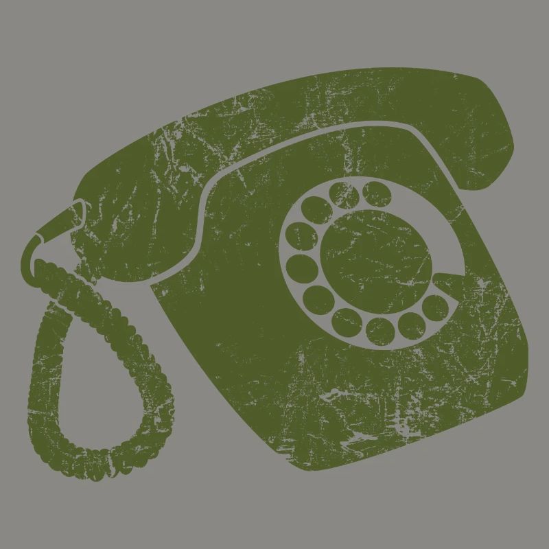 Téléphone fixe à cadran rotatif de génération