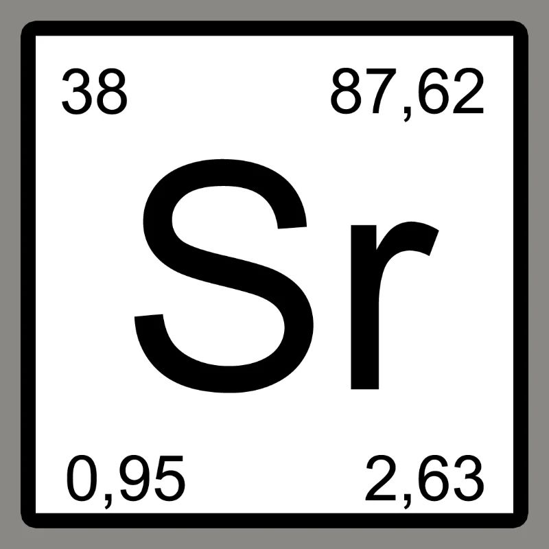 Strontium Sr Element Symbol Minimaldesign