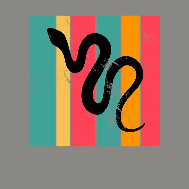 Snake Retro Reptile Python Gift idea