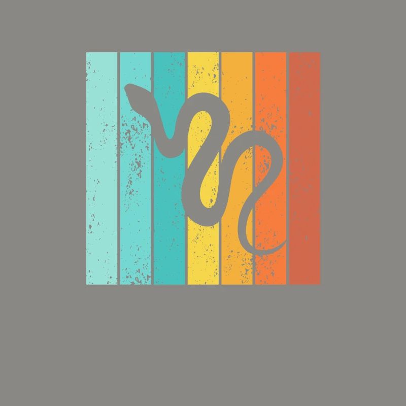 Snake Retro Reptile Python Gift idea