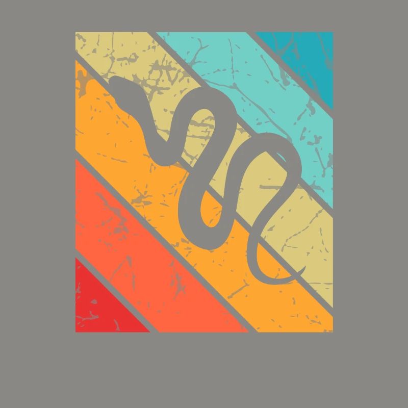 Snake Retro Reptile Python Idée cadeau