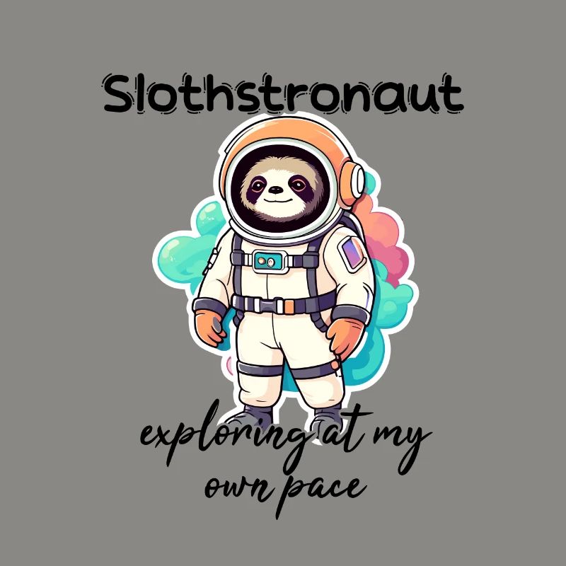 Slothstronaut Exploring At My Own Pace - Sloth