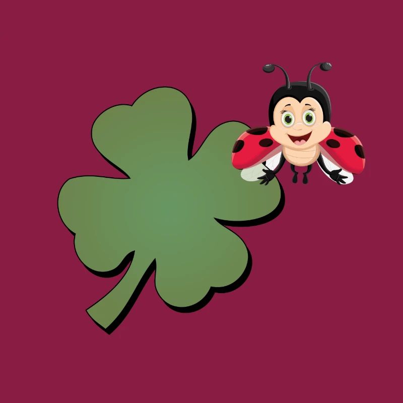 Cloverleaf with Ladybug (ladybug)