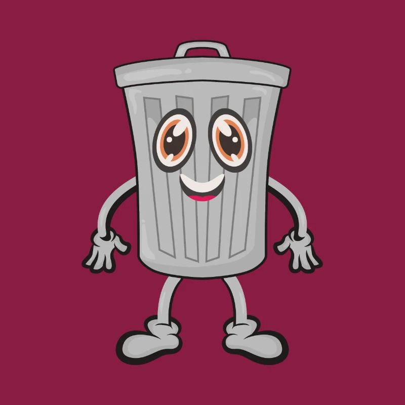 Garbage trash can