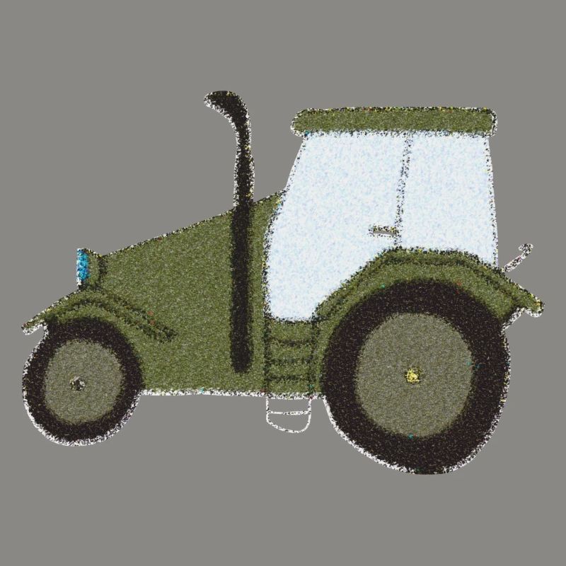 traktor oldtimer impressionismus