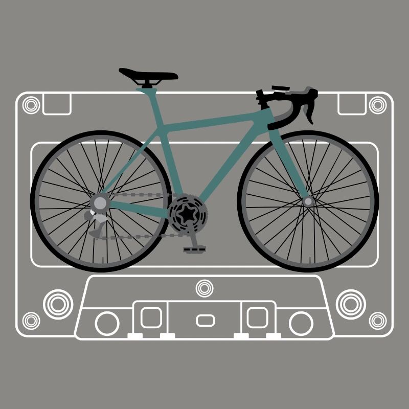 Impression de plan de vélo sarcelle