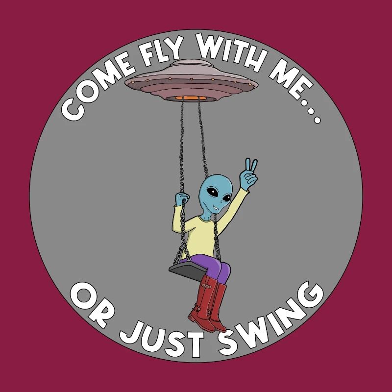 Komm, flieg mit mir oder schwing einfach Alien UFO