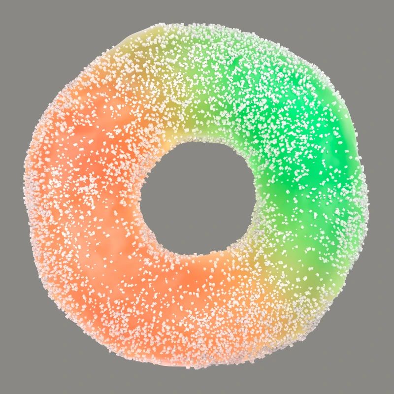 Fruit gum ring