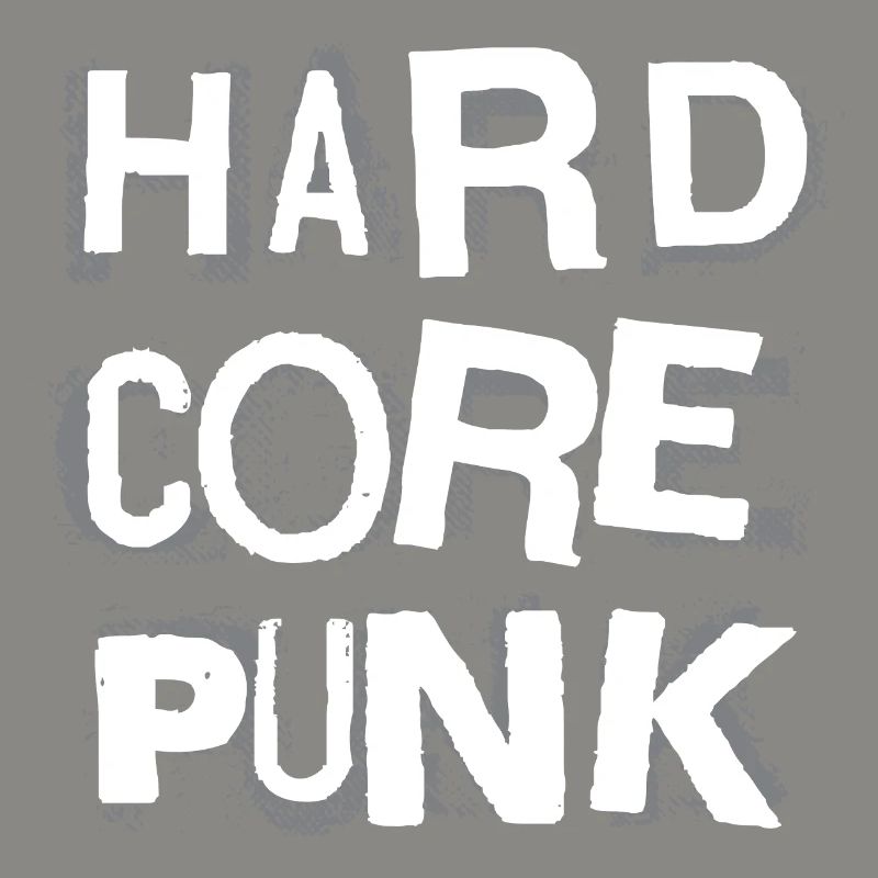 Hardcore Punk Schablone Text