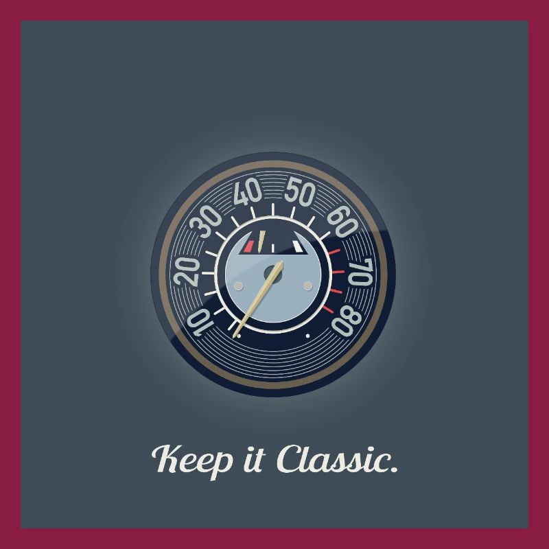 Keep it Classic – Retro Speedometer Design
