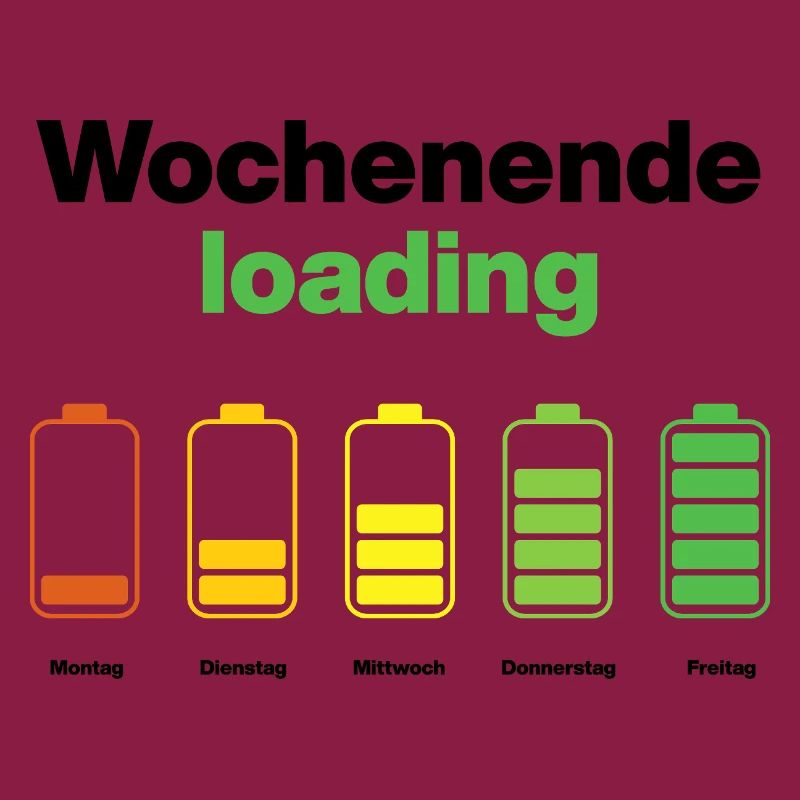 Weekend loading – battery full on Friday, work