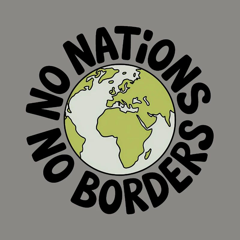 Pas de nations sans frontières - Antifa Tee