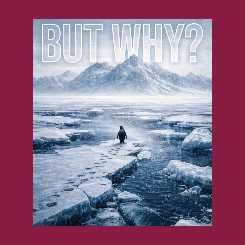 But Why Penguin Meme Existential Sad Humor Mood