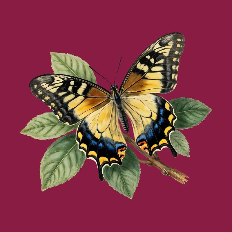 Schwalbenschwanz oder Große Haarsträhne, Papilio machaon