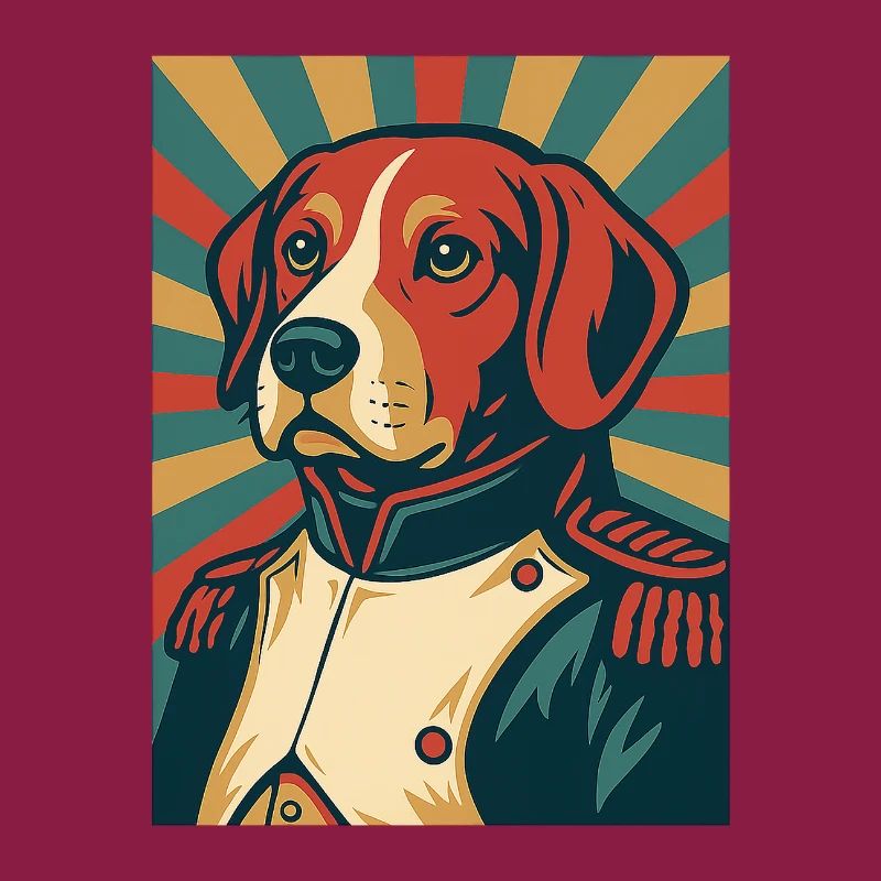 Dog General Style Poster Rétro Design Vintage