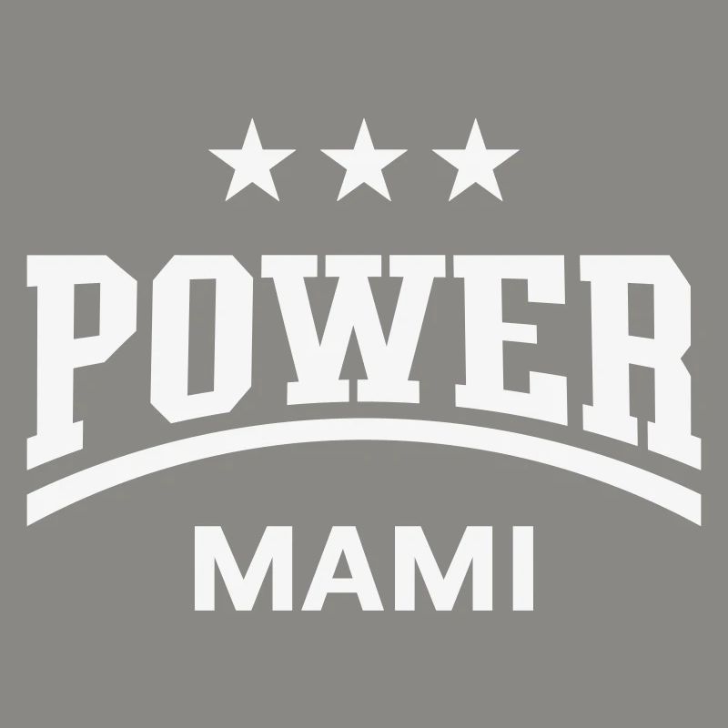 Power Mami (Mama, Mutti, Mutter, Muttertag, White)