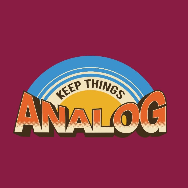 Keep Things Analog – Retro Tech-Statement