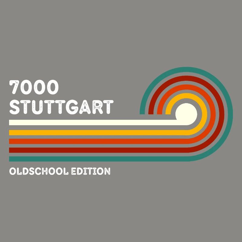 Stuttgart Retro Chemise 7000 Code postal 80s
