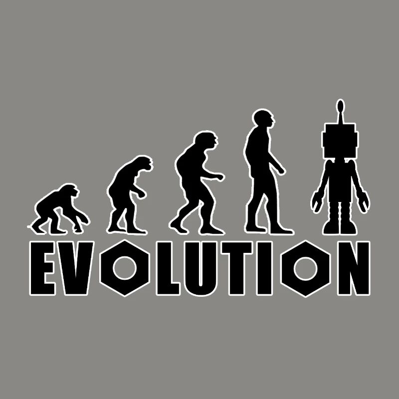 Evolution von Mensch zu Android