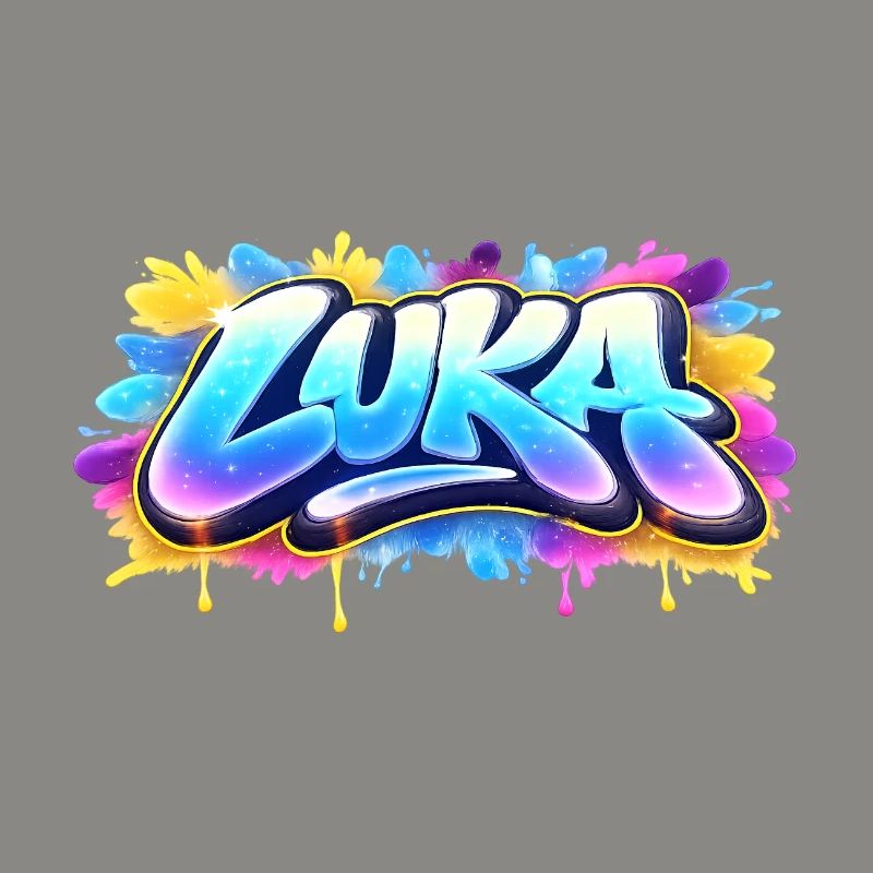 Graffiti LUKA Name Gift Ideal Printable On