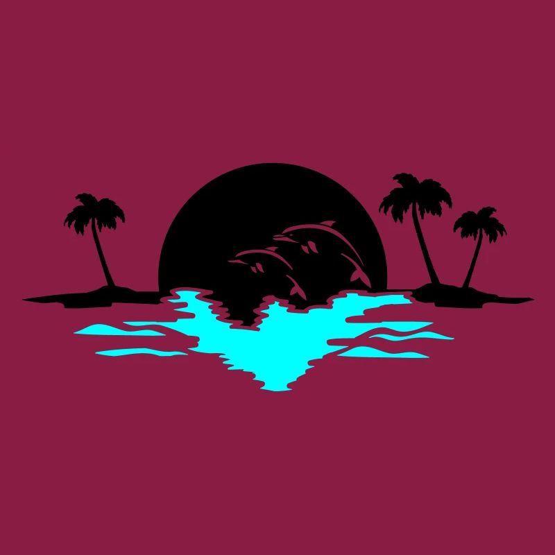 sunset dolphins