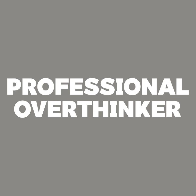 Futuristic Overthinker Typography Design