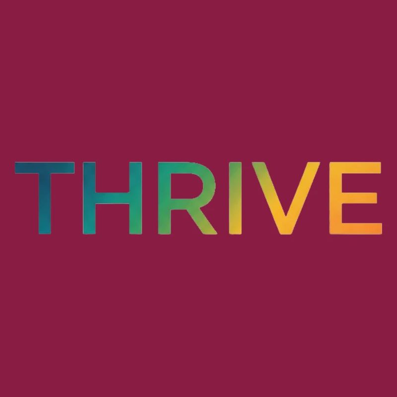 Thrive Gradient Lettering