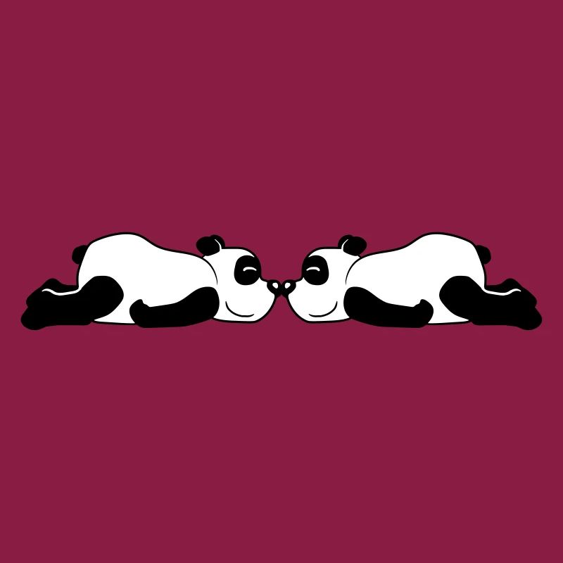 2 lying panda