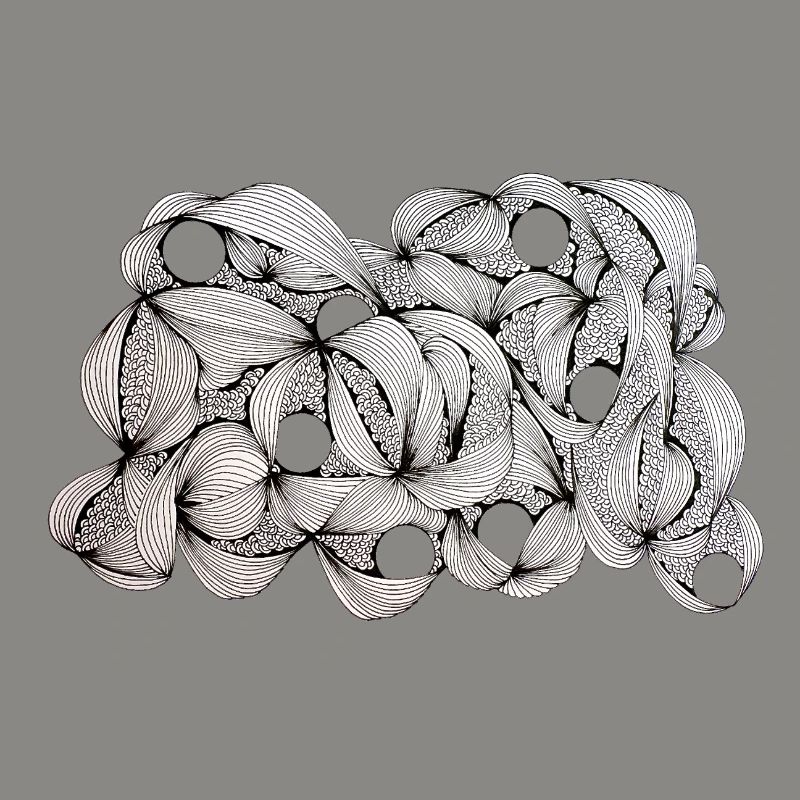 Lined Leaf Weave Pattern