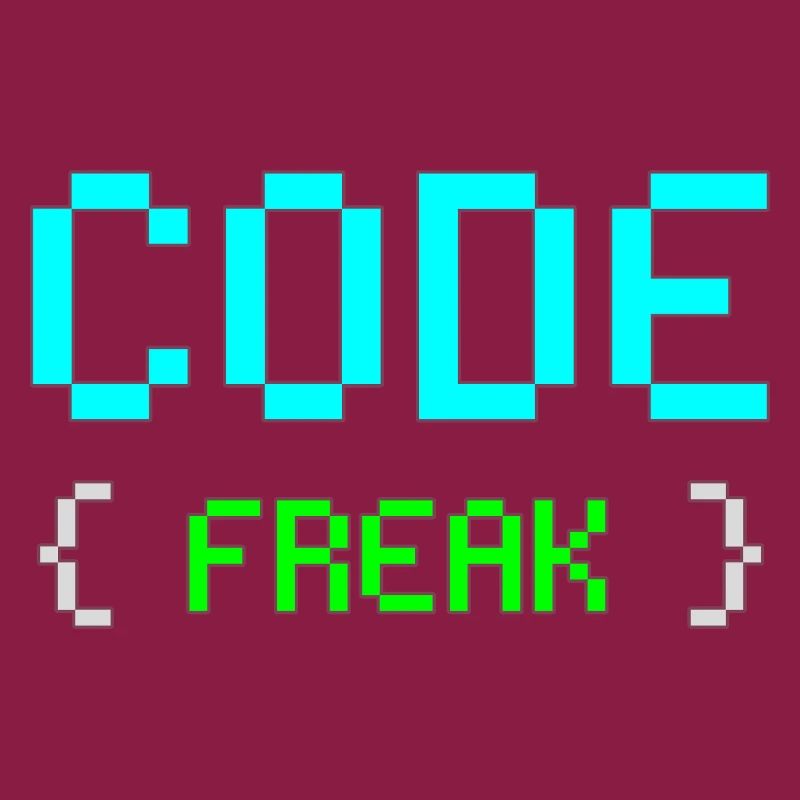 Pixel Code Freak Neon Tee