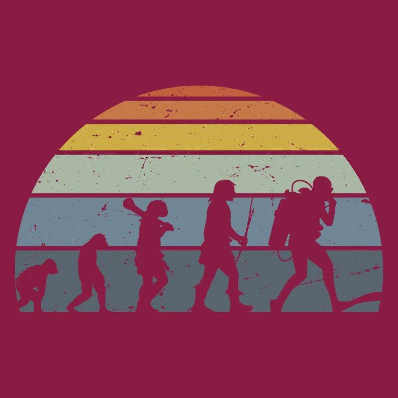 Evolution of Humanity Silhouette Design