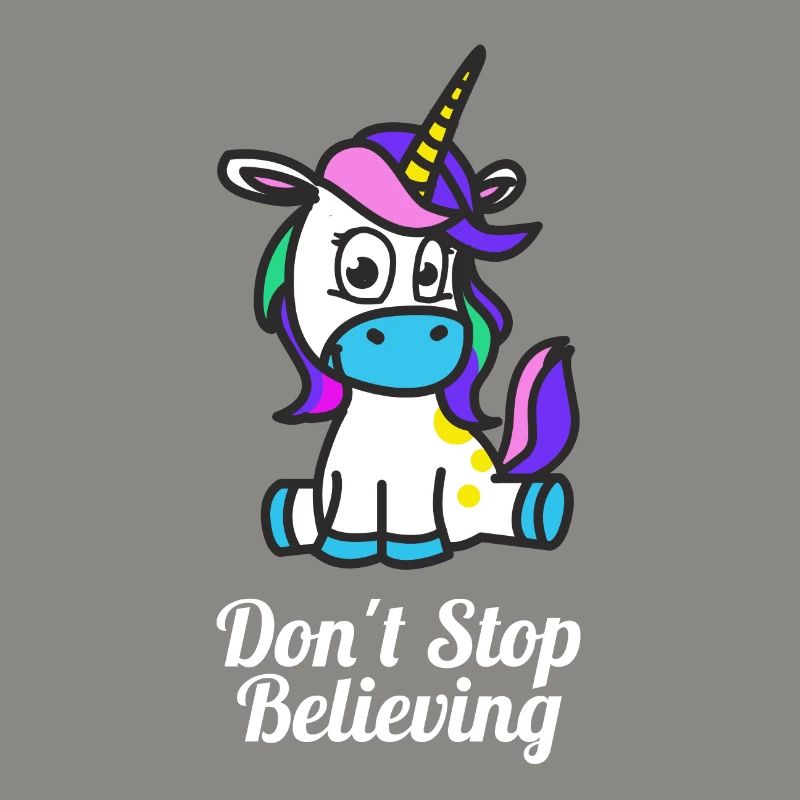Dont Stop mignon stocker Croire Unicorn Conception