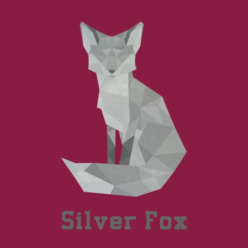 Silver fox, abstract