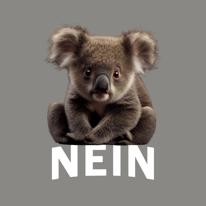 Statement Koala, Nö Fun, Einfach Nö, Nein