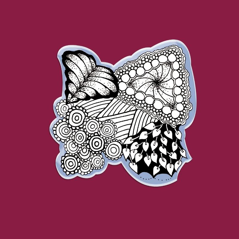 Zentangle flower pattern contest