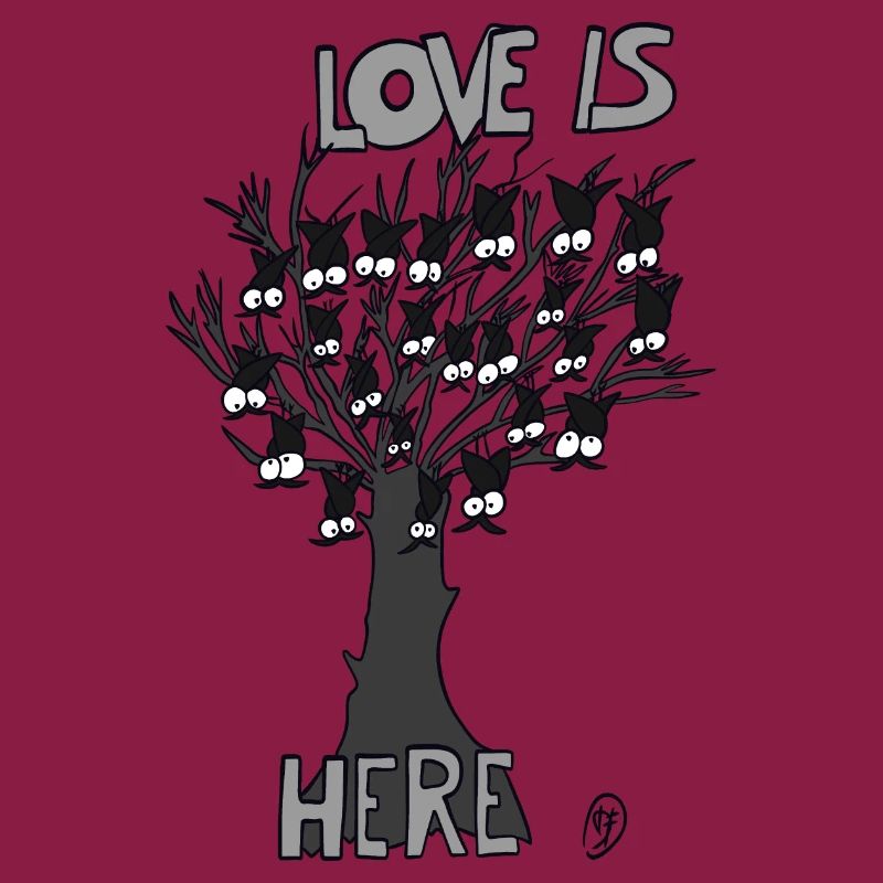 Bats on a tree