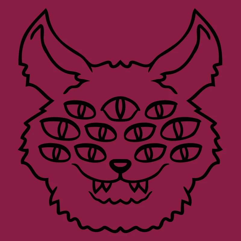 Cat Demon Many Eyes Devil Hell Evil Monster
