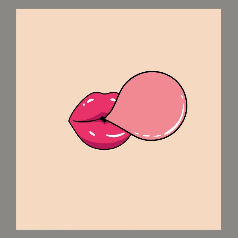 funny face mask bubble gum bubble