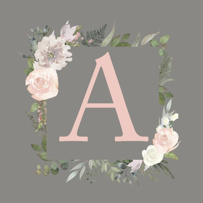 Un monogramme eucalyptus boho