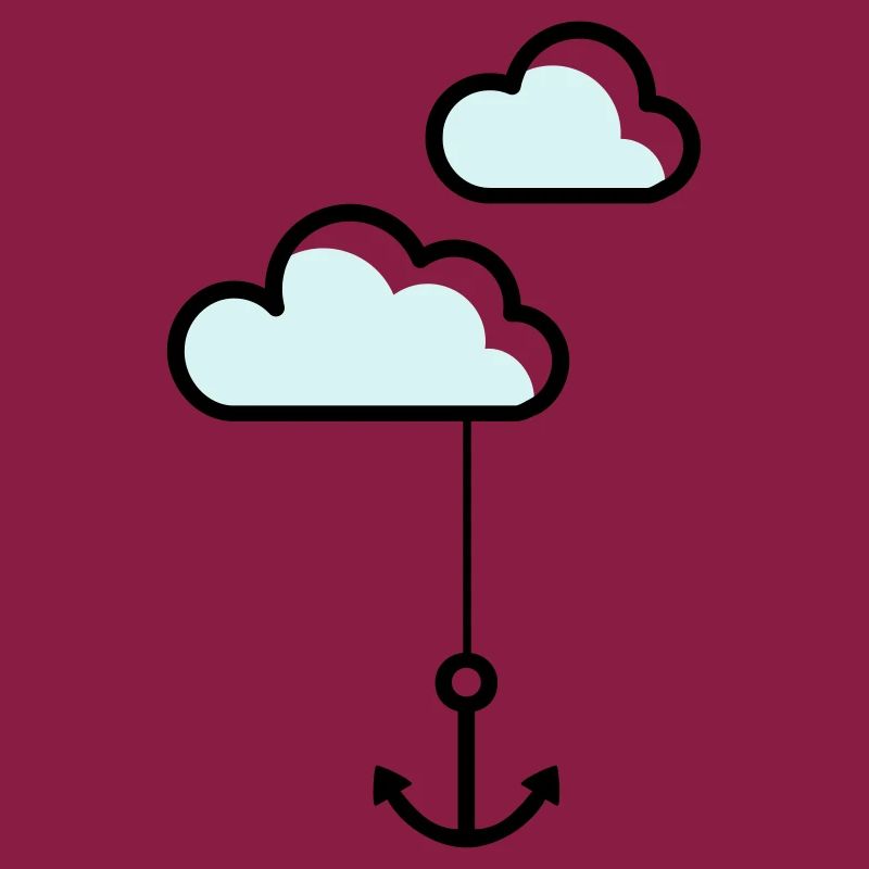 Anker mit Wolke