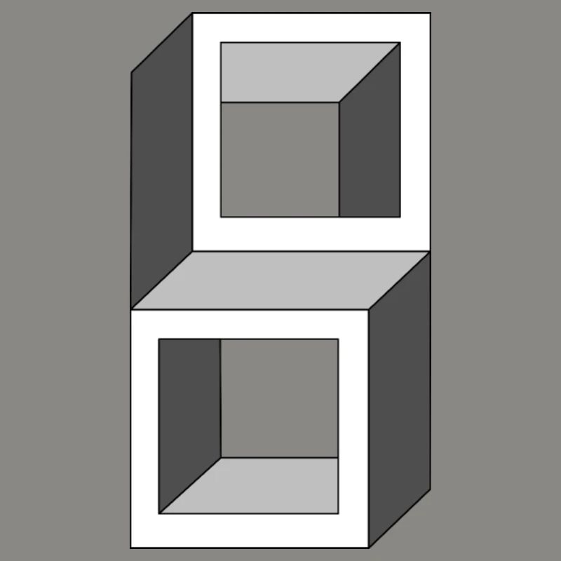 Grayscale Cube Frames