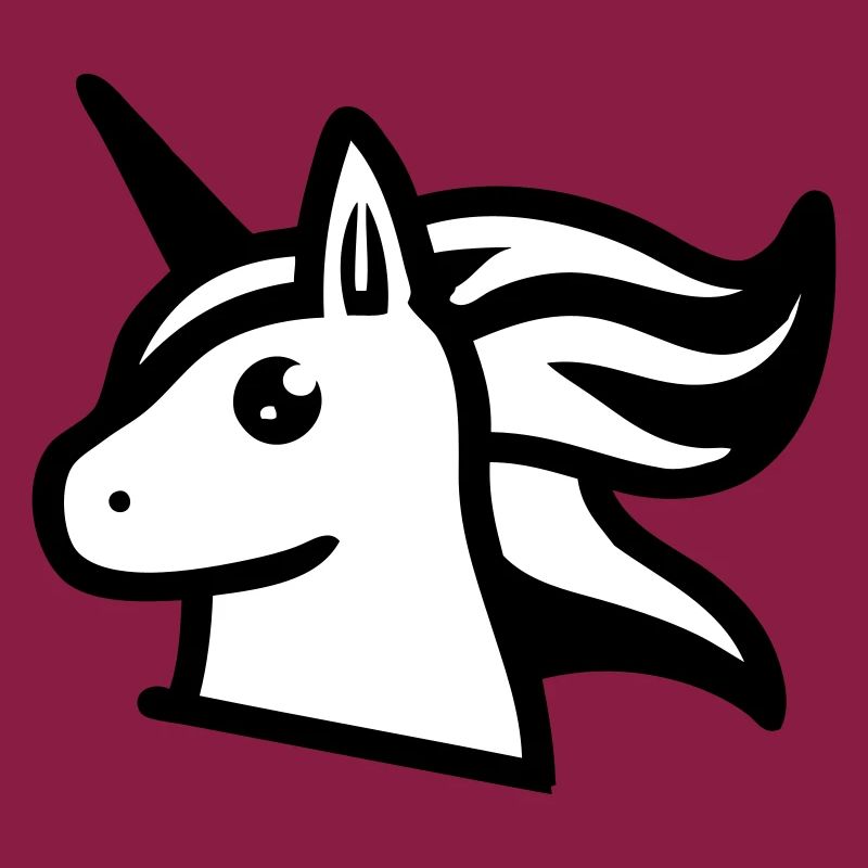 Süßes Einhorn im Comicstil