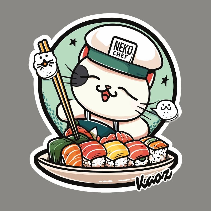 Neko Sushi Chef – Funny Cat Kitchen