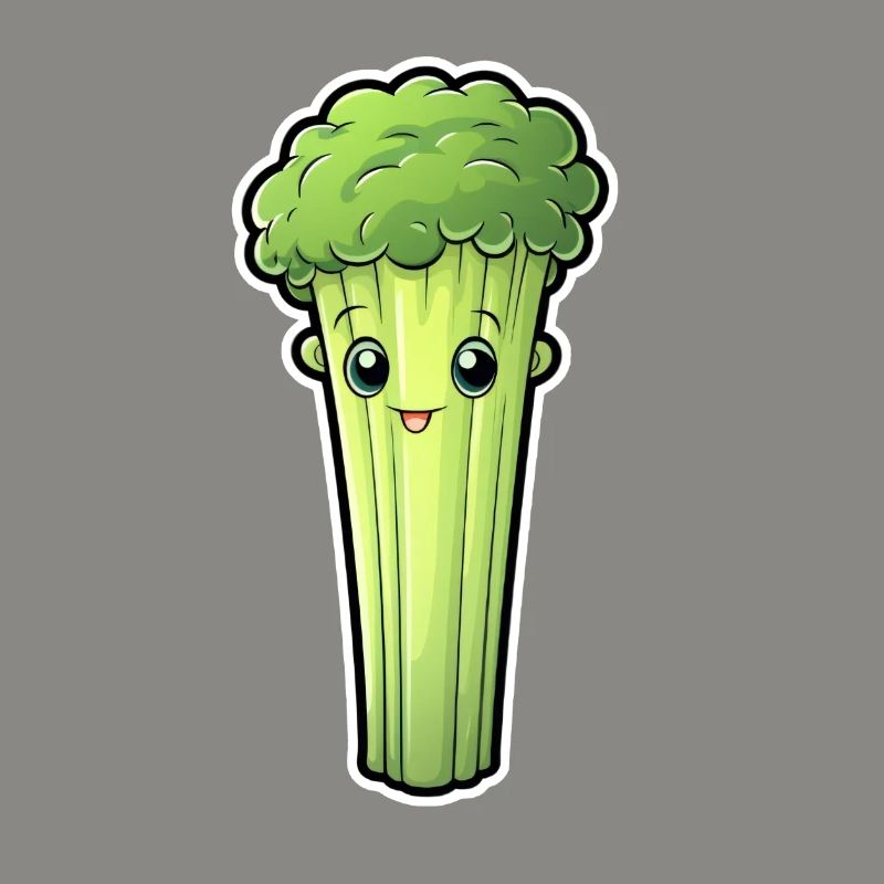 Staudensellerie oder Stangensellerie Kawaii