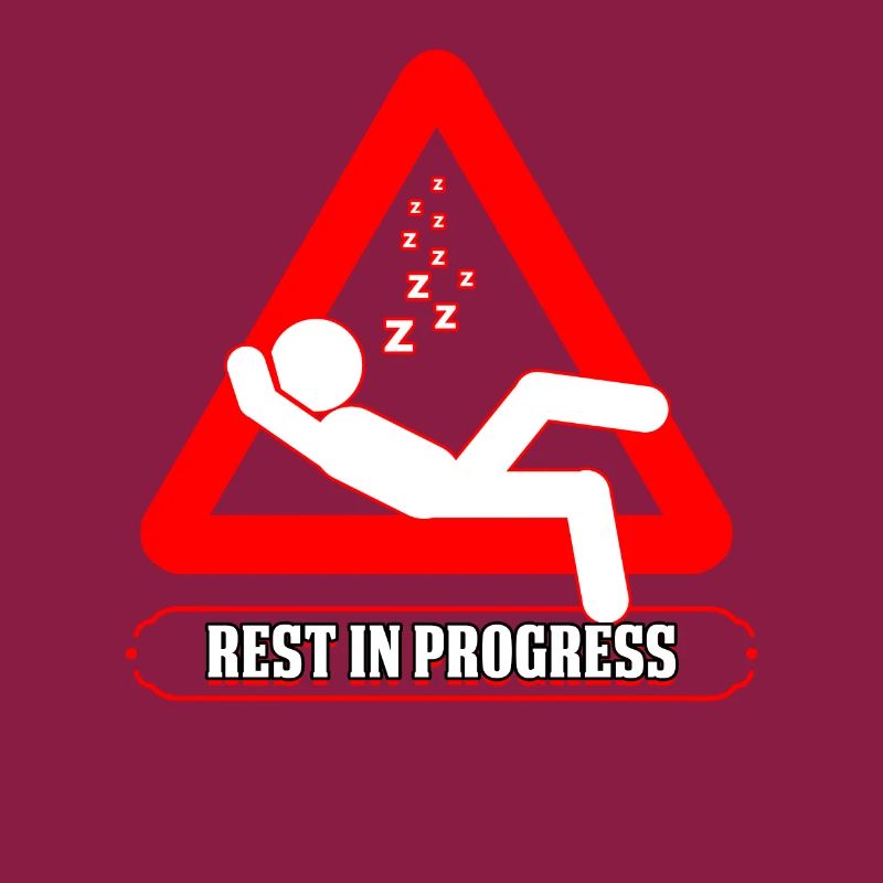 Schlafkopf Humor Rest in Progress Spaß Nickerchen Geschenk