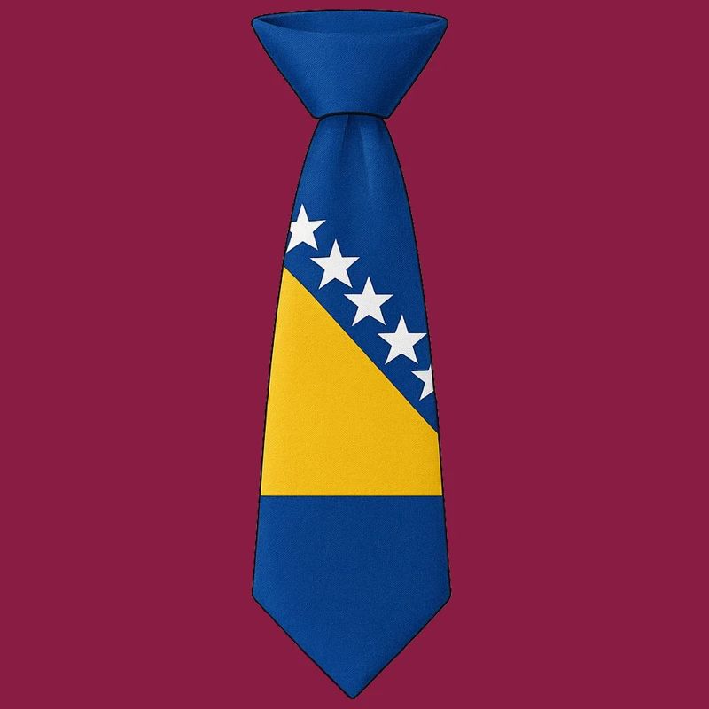 Cravate Bosnie – Conception du drapeau