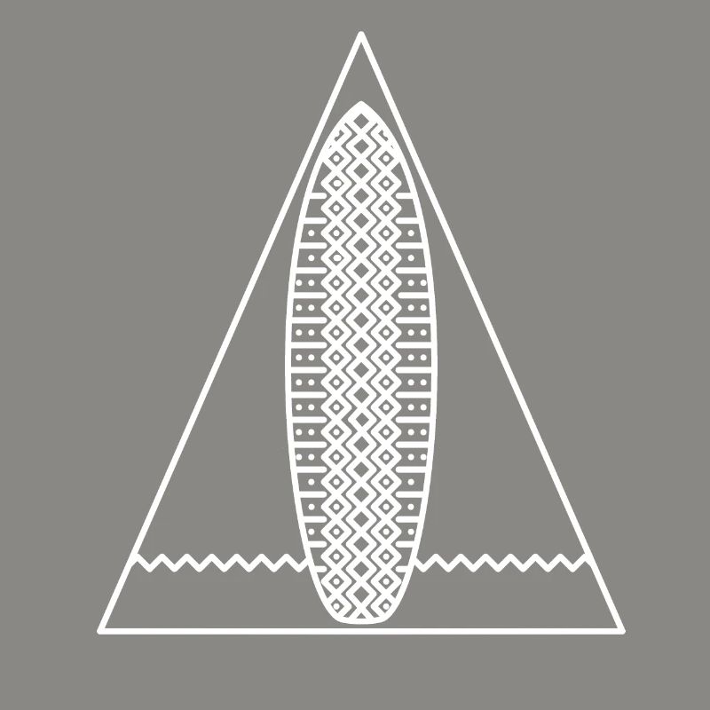 Surf Triangle (monochrome blanc)