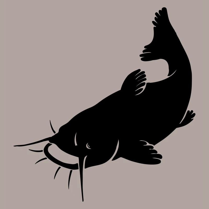 Silhouette de poisson-chat