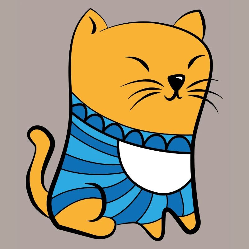 Katze mit Pullover